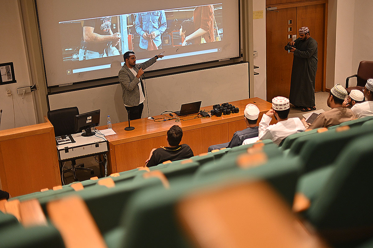 Cinematography and Composition Workshop by Mohammad Rezaie in Sultan Qaboos University of Oman